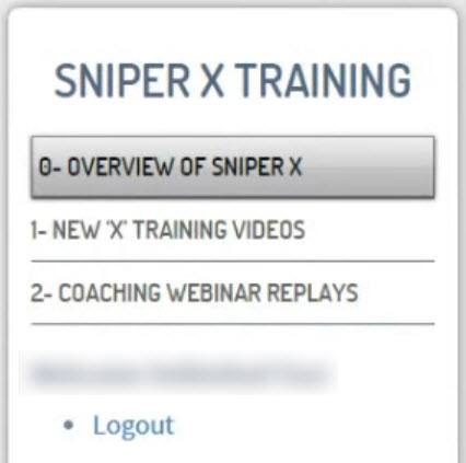 sniper x training