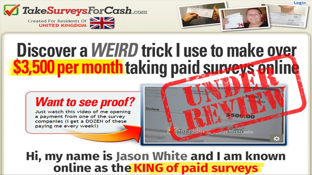 Take surveys for cash review