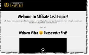 welcome to affiliate cash empire