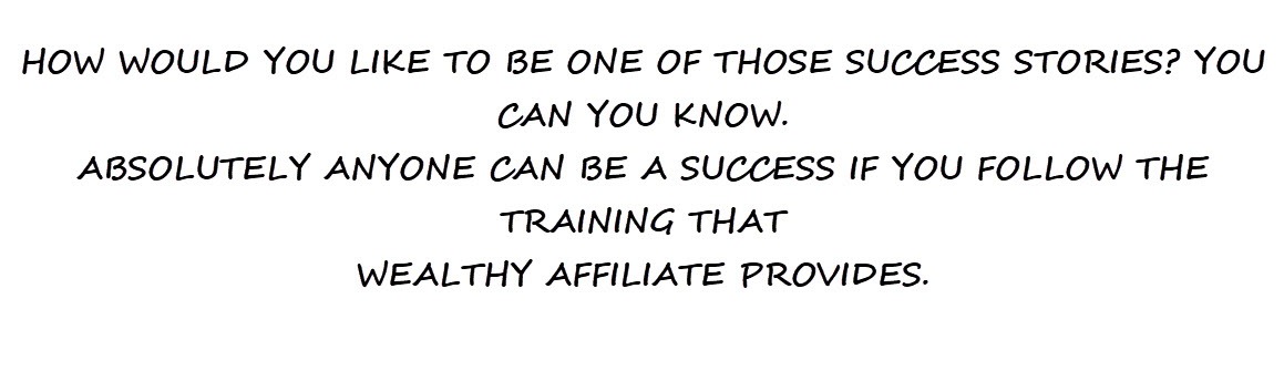 wealthy affiliate success