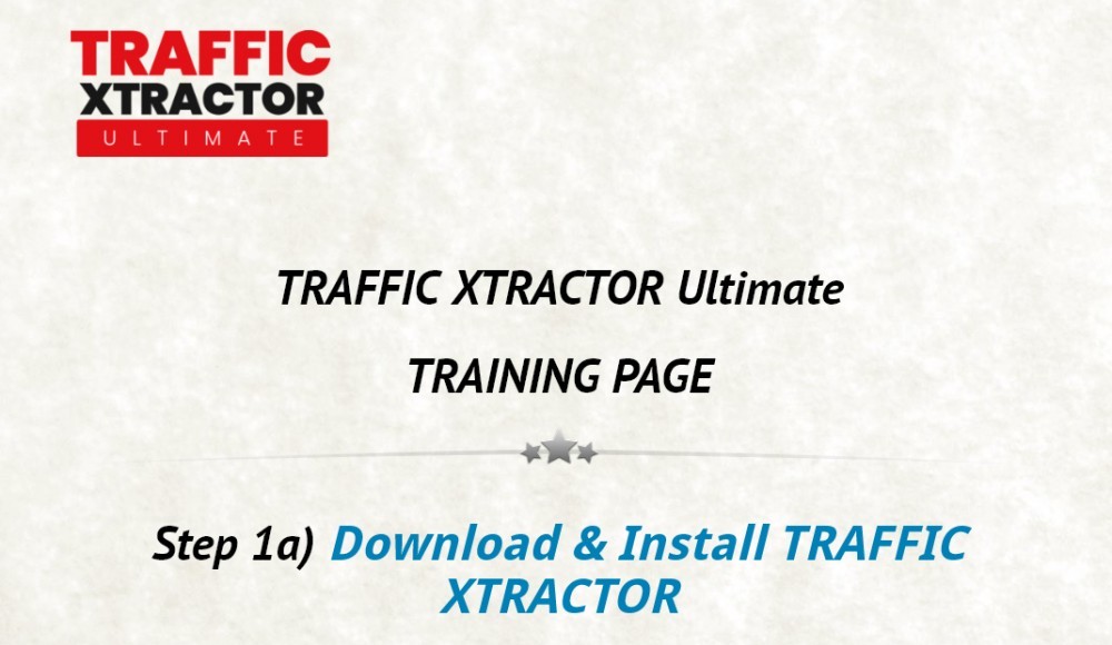 traffic xtractor ultimate members area