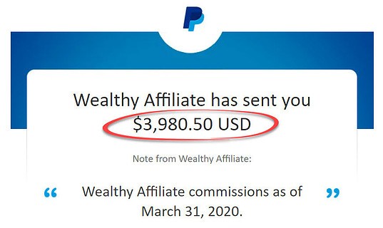 wealthy affiliate income