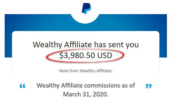 wealthy affiliate income