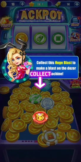 cash master coin pusher game